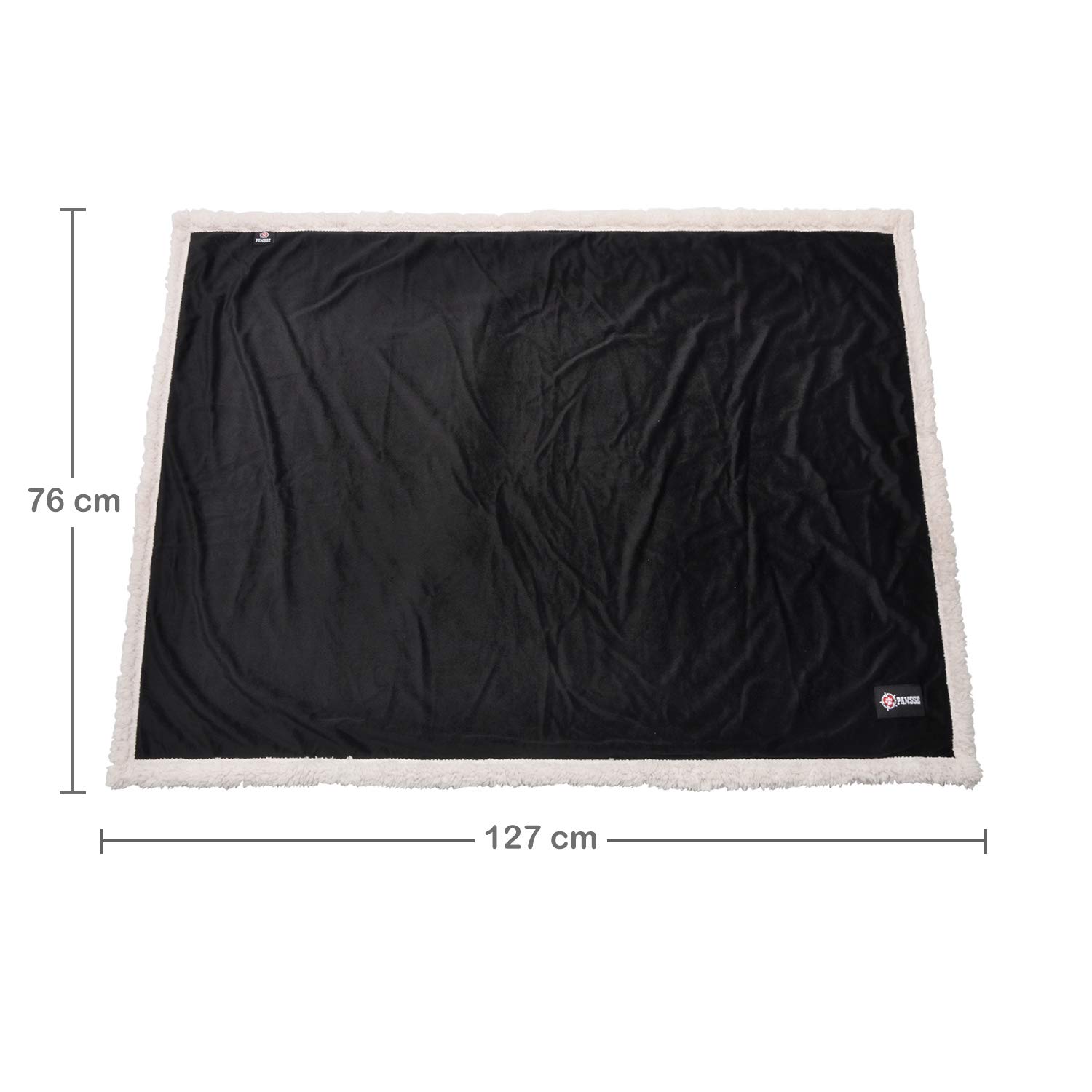 Pawsse Premium Puppy Blanket, Fleece Cat Blanket, Sherpa Throw Pet Mat for Small Animals 114cm x 76cm (45\