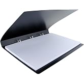 17x11 Binder Poly Panel Featuring a 1" Angle-D Ring Black