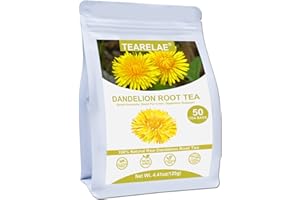 TEARELAE - Dandelion Root Tea - 2.5g x 50 Count Premium Raw Dandelion Root Tea Bags - Caffeine Free Herbal Tea - Mellow & Slightly Bitter Flavor - Help Boost Immunity & Cleanse