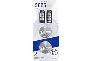 Pinochi Key Fob Replacement Batteries for Mazda (2009-2020) Mazda 3 6 CX-3 CX-5 CX-9 MX-5 Miata Yaris IA Scion Smart Remote (Check Fitment Guide)