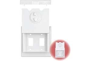 DHT VENTURES HomeStar Safety Wall Switch Cover | Double Shutter Style | Childproof Switch Guard for Shutter or Awning Switches