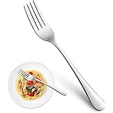 MUTNITT Dinner Forks,Set of 16 Top Food Grade Stainless Steel Silverware Forks,Table Forks,Flatware Forks,8 Inches,Mirror Finish &amp; Dishwasher Safe,Use for Home,Kitchen or Restaurant