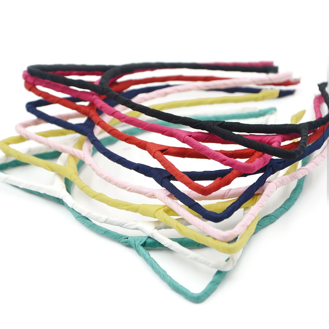 Angelakerry 10pcs Mix Color Cat Ear Girl Metal Black Headband Simple Fashion DIY Wholesale