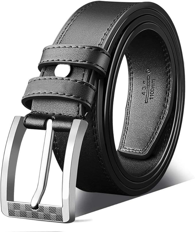 Leather Belt Belts Men'S Men'S Leather Waistband Simple Style Youth