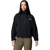 Columbia Womens Sequoia Grove Half Zip Fleece Jacket, Black, X-Small