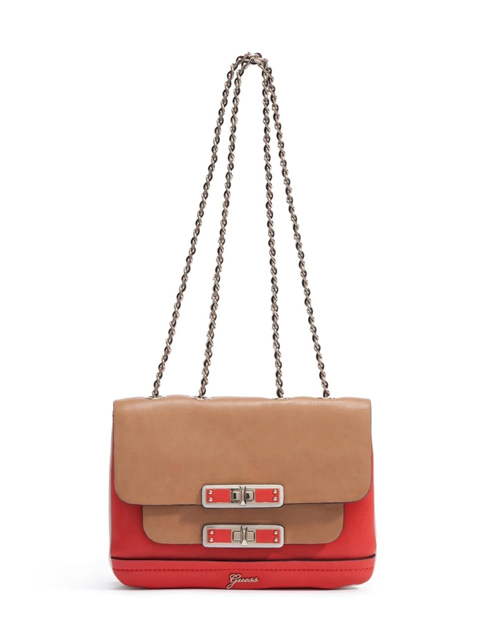 GUESS Siggi Small Flap Handbag, RED MULTI Handbags