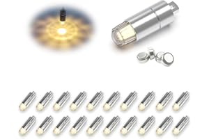 SUZEYAR 20 Pcs LED Balloon Lights Mini Battery Powered Party LED Lights Bulbs for Paper Lantern Balloon Wedding Halloween Christmas Party Decoration(White) (Warm White)