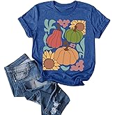 TUZIERDUO Womens Summer Tops Crewneck Graphic Tees Vintage Boho Shirts Short Sleeve Cute Loose Casual Trendy Blouse