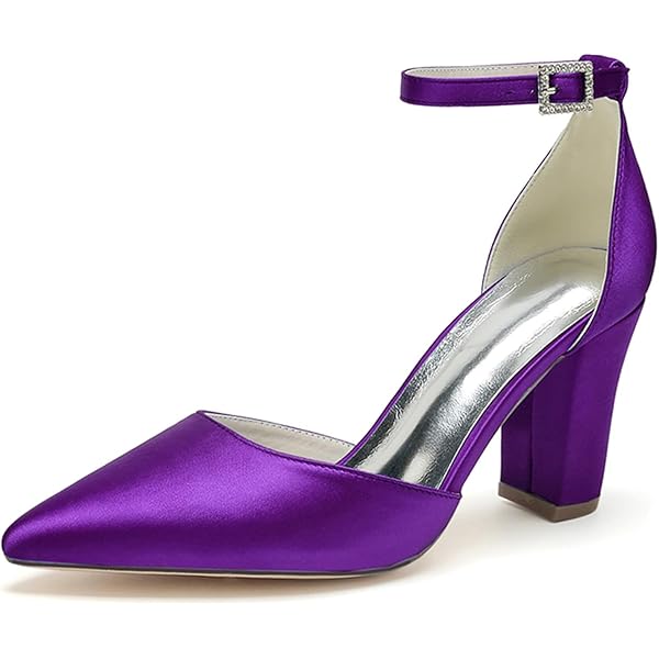 Amazon.com | ADMLZQQ Womens High Heels Zip Back Ankle Strap