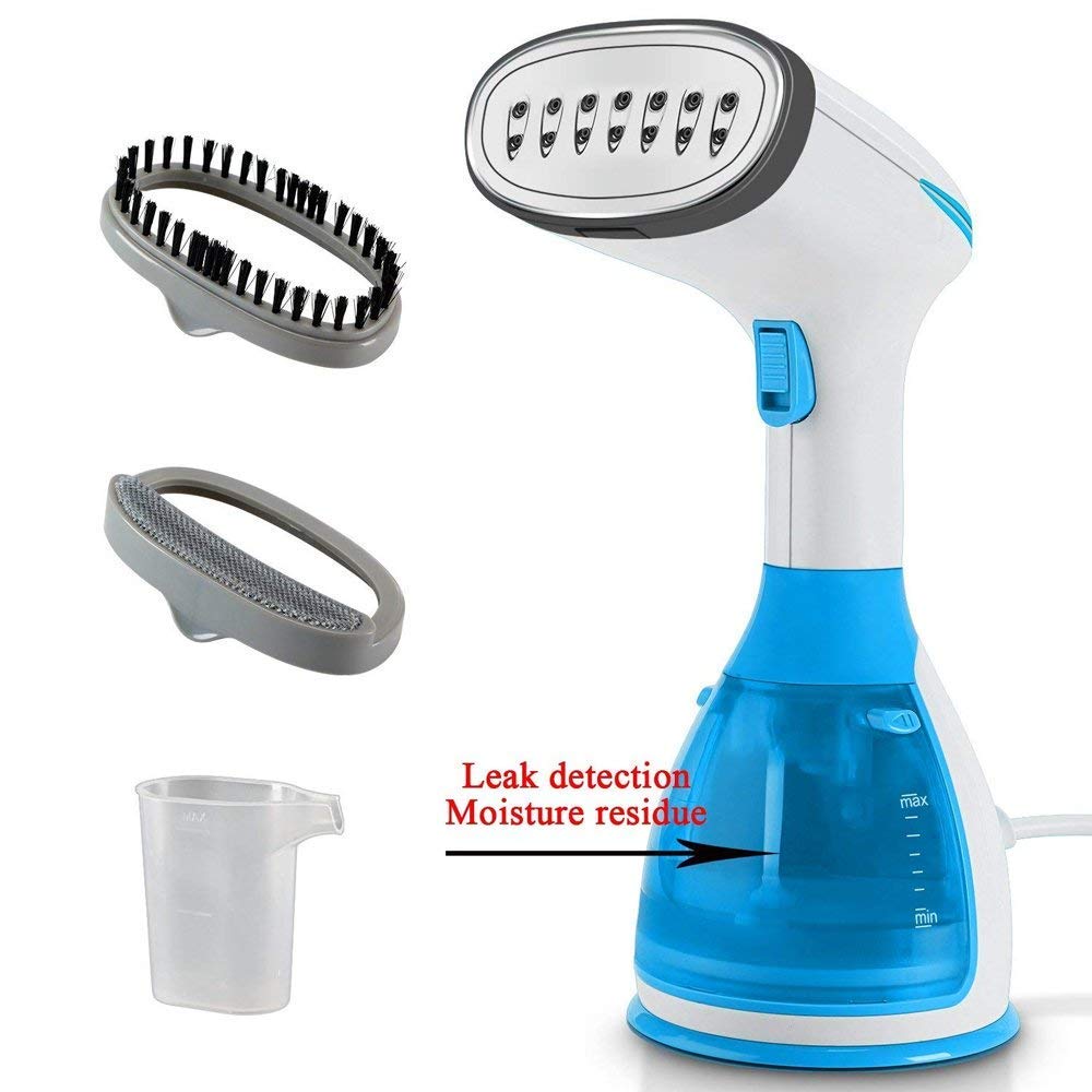 Wishesport Garment Steamer Handheld Fabric Steamer, 15 Seconds Fast Steaming 280ml Removable Water Tank Vertical And Horizontal Steam Dual-Use Clothes Steamer For Home,Travel,Vacation