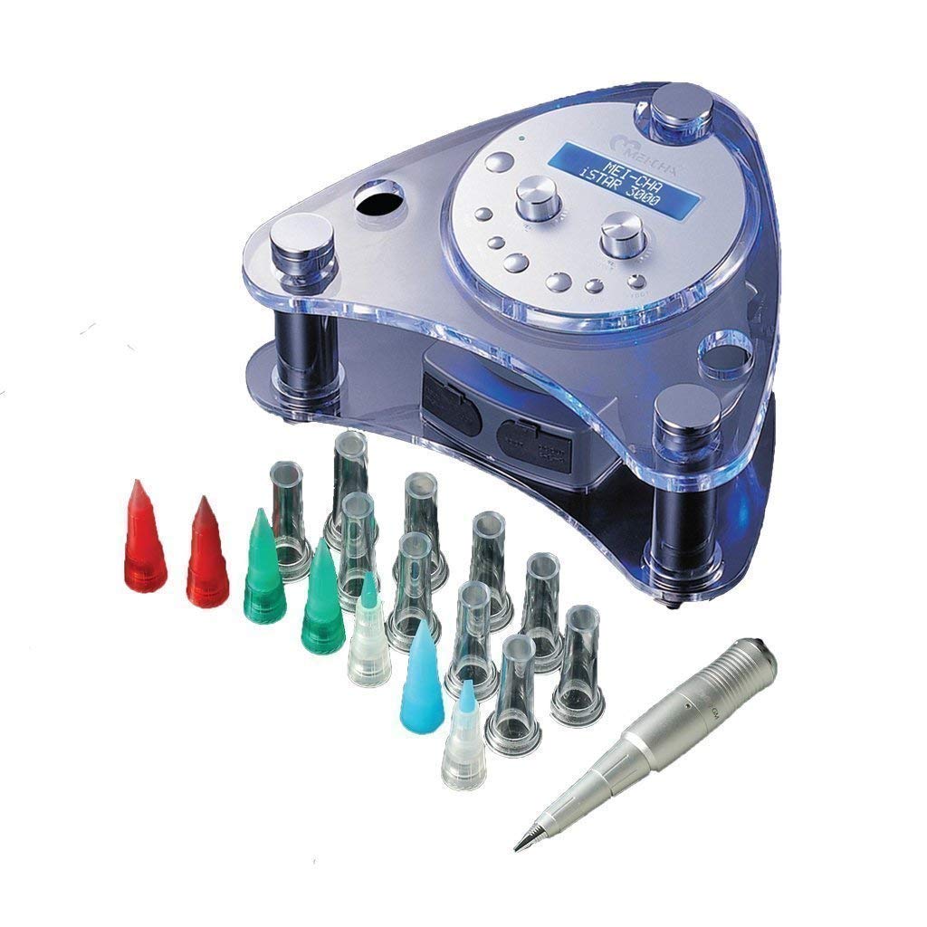 MEI-CHA iSTAR 3000 Permanent Makeup Machine DELUXE KIT with Sapphire Elite machine permanent makeup supplies needles tool