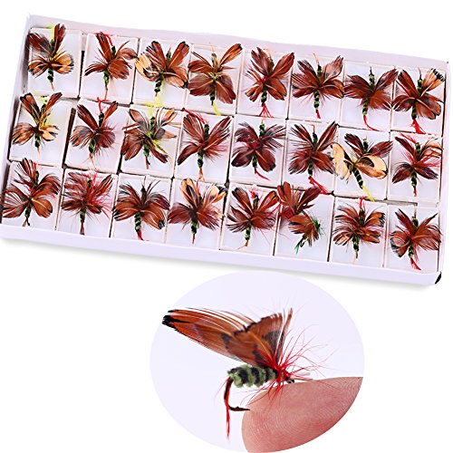 UPC 701470316188, Sougayilang Butterfly Fly Fishing Trout Salmon Flies Fly Tackle Set Pack of 48pcs