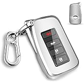 QBUC for Lexus Key fob Cover, TPU Car Key Case Protector with Keychain Compatible with Lexus 2014-Up RX is ES GS LS NX RS GX LX RC LC