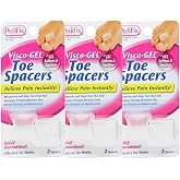 PediFix Visco-Gel Toe Spacers - 2 Spacers, Pack of 3