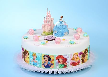 Torte Figura Cinderella Disney Con Castello 3d Decorazione
