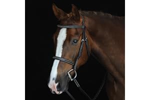 Bello-Equine Fancy Stitch Black Bridle with Removeable Flash
