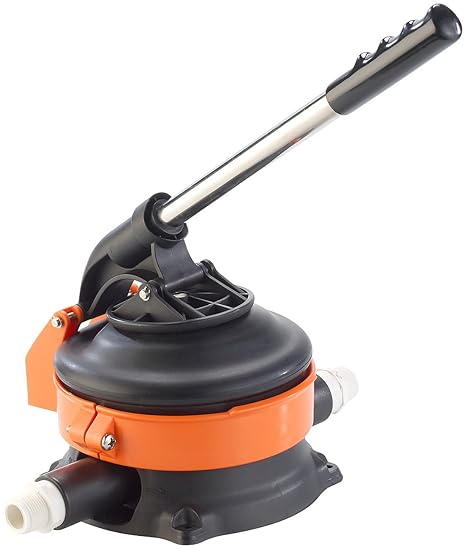 AGT Handwasserpumpe: Wasser-Handpumpe mit rostfreiem Stahlhebel (Handdruckpumpe Wasser)