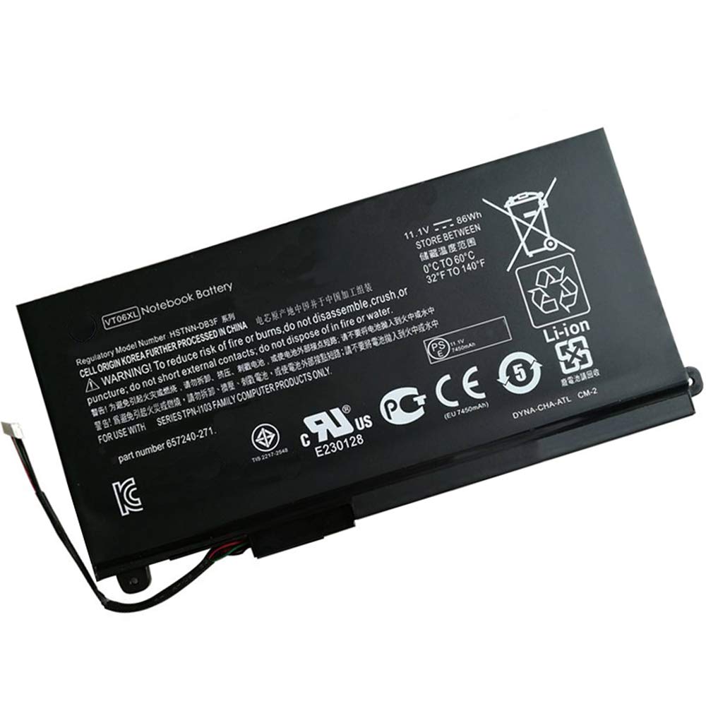 XITAIAN 11.1V 86Wh VT06XL Replacement Battery for HP Envy 17-3000 17T-3000 Series TPN-I103 HSTNN-IB3F VT06 VT06086XL 657240-171 657240-251