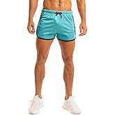 Ouber Men's Fitted Shorts Bodybuilding Workout Gym Running Tight Lifting Shorts