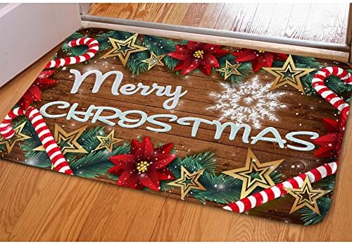 Inside Doormat for Home Decor Entrance Welcome Door mat Christmas Decoration Area Rug Floor Carpet (Design30)