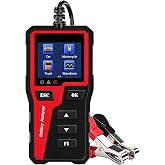 Tovendor BT30 Car Battery Tester 6V/12V/24V, Alternator and Load Tester | 100&ndash;2000CCA, Automotive Load Test, Starter/Charging System Analyzer, for Cars, Trucks, Motorcycle and Boats