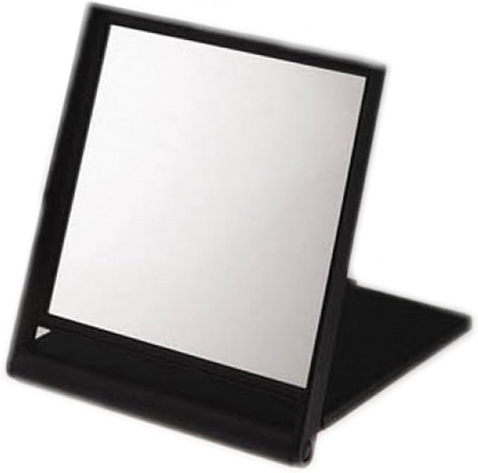 Black Travel Mirror x 5 Magnification 17cm x 14.5cm x 1.5cm Amazon.co