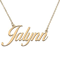 HUAN XUN Customized Custom Simple Any Name Necklace