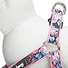 Blueberry Pet 2 Patterns Soft & Comfy Step-in Rose Flower Prints Girly Padded Dog Harness, Chest Girth 20
