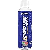 Alpha Supps L Carnitine Liquid 3000 | Stimulant-Free L-Carnitine Supplement for Men & Women | Pre-Workout Energy Boost & Muscle Recovery | Zero Sugar, Fat, & Carbs | 31 Servings (Watermelon Candy)