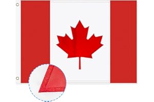 Canada flag Canadian Flag 3x5 FT Made Of 210D Heavy Duty Canada Flags with Embroidered Maple Leaf and Brass Grommets (36-Inch