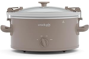 Crock-Pot Design Series 6-Quart Manual Slow Cooker, Alpaca Brown