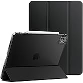 JETech Case for iPad Pro 13-Inch M4 (2024), Slim Stand Hard Back Shell Smart Cover with Auto Wake/Sleep (Black)