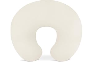 Wimist Nursing Pillow Covers, Muslin Nursing Cover for Breastfeeding Pillows, Comfortable for Baby Girls and Boys (Pale Yellow)