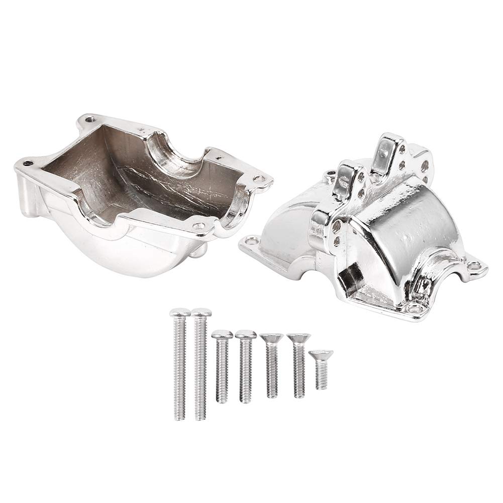 Gearbox Cover, Gearbox Upper Lower Cover Shell RC 1/18 Upgrade Parts Fit for 1/18 A959 Remote Control Car Model(Silver)