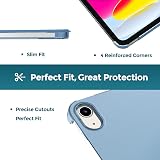 ProCase iPad Case A16 A3354 A3355 A3356 and iPad 10th Gen 2022 Blue view 6
