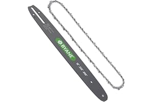BYANE 18 Inch Carbide Chainsaw Bar and Chain Combo, .325" Pitch, 050" Gauge, 72 Drive Links Fits Husqvarna 435, 440, 545, 345, 350, 51, 55 RANCHER, Oregon M72 584408 36892 and More