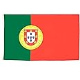 AZ FLAG - Portugal Flag - 2x3 Ft - 100D Polyester Portuguese Banner with Two Metal Grommets - Fade Resistant - Vivid Colors - 2' x 3' Feet - 90x60 Cm