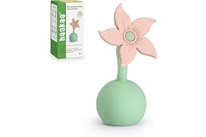 haakaa Manual Breast Pump Flower Stopper (Blush) - Made of Premium Silicone, BPA Free, Compatible with All haakaa Breast Pumps