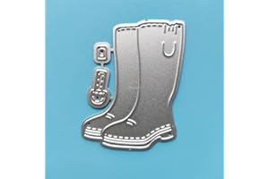 DZIXY FreeShipping Over 15 USD 2022 New Rain Boots Metal Cutting Dies for Card Making Embossing Paper Photo Frame Stamps Crafts Template Mould Stencils