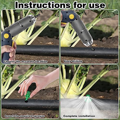 150Pcs Drip Irrigation Emitters, Micro Sprinkler Heads Misting Sprinkler Refraction Micro Sprayer photo 9
