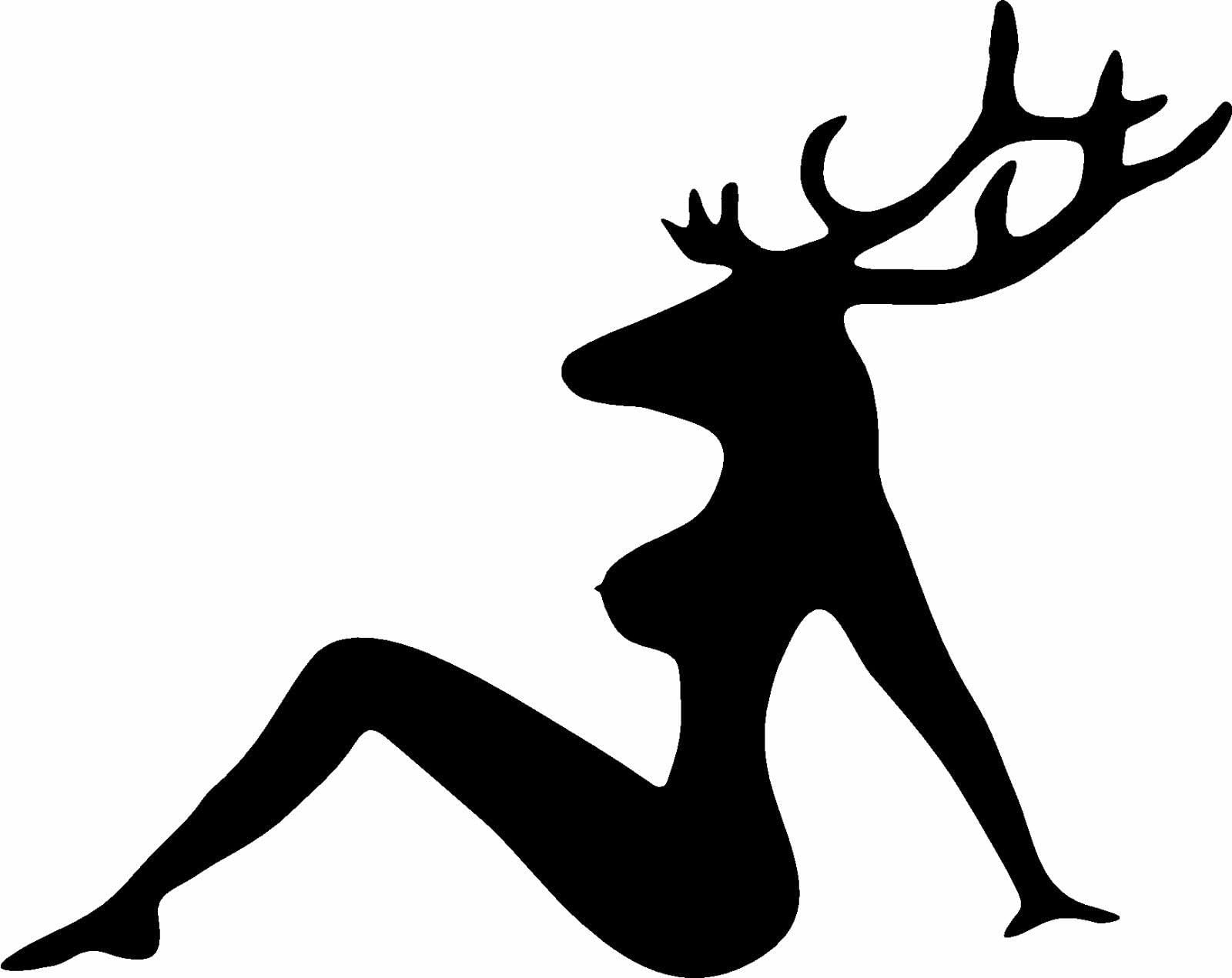 Deer Jeep ford chevrolet Trucker Girl Buck, mudflap hunting vinyl decal stickerl Decal Sticker Buy 2 Get 3rd Free