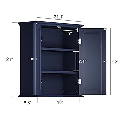 ChooChoo Bathroom Wall Cabinet, Over The Toilet