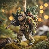 2026 Bigfoot Christmas Tree Ornament – Mysterious Forest Holiday Magic, Funny Sasquatch Decor for Collectors