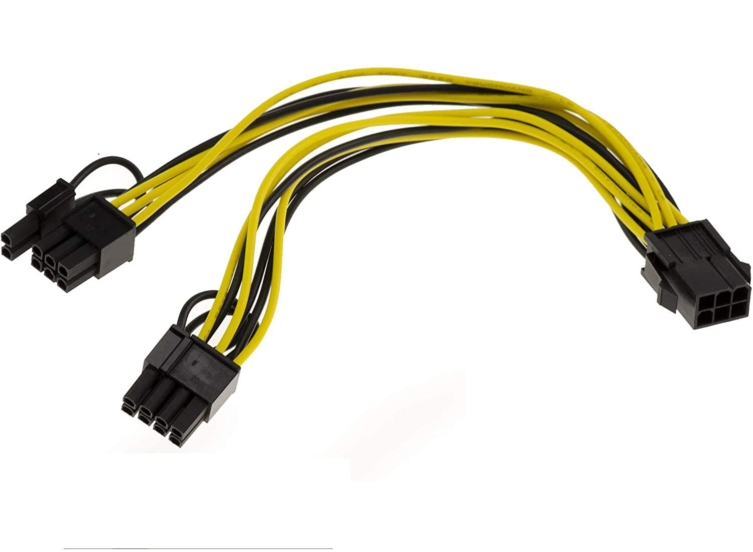 KALEA-INFORMATIQUE Adaptor cable PCIe 6 points Female to 2x PCIe 6 or 8 points Male for graphics card. Length 20 cm