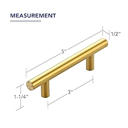 20 Pack 5 Inch Length Kitchen Cabinet Handles with