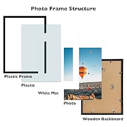 JCJMY 11.7x16.5 A3 Picture Frame Set of 6 Black