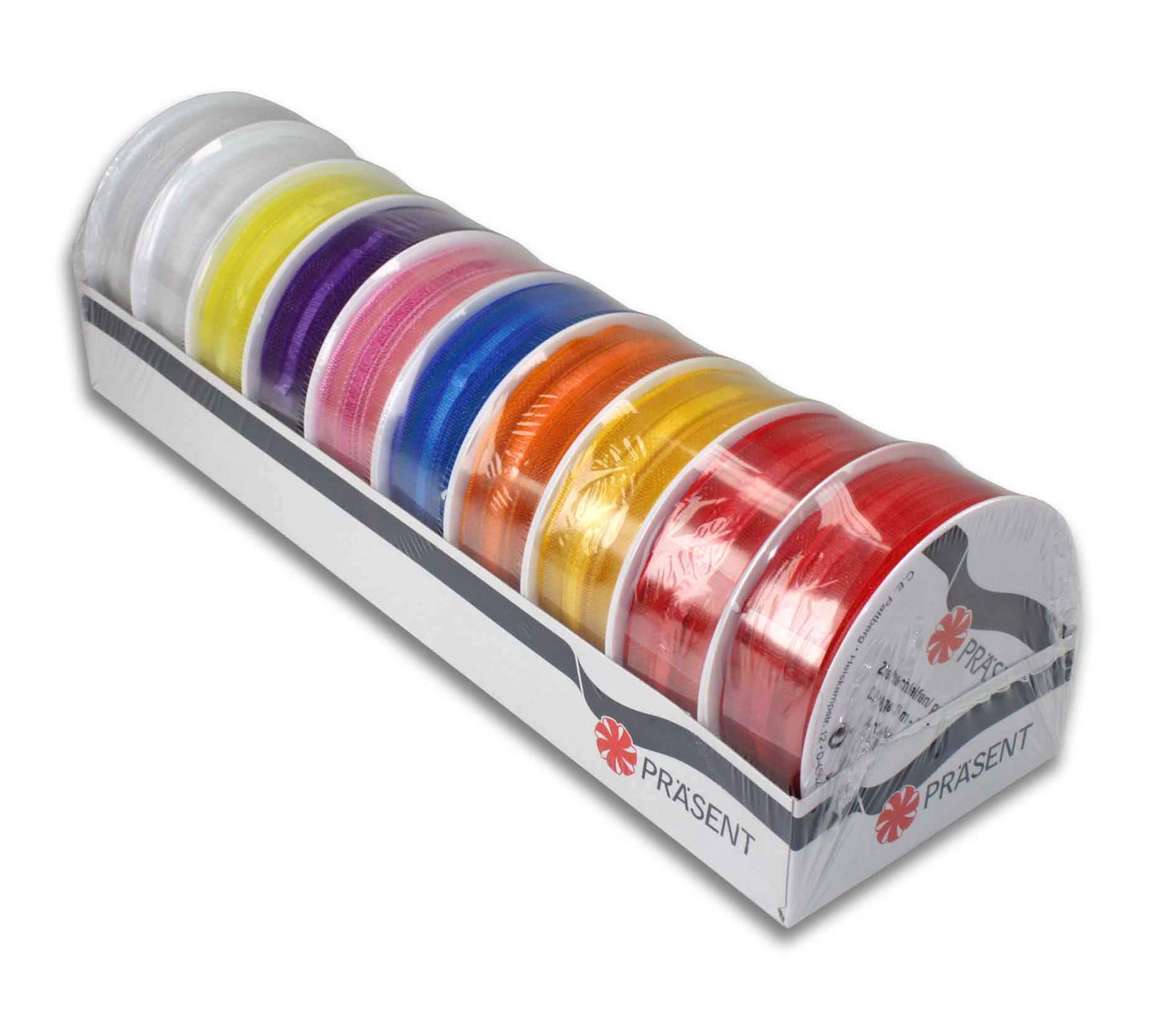 Präsent - Venedig Pull Bow Ribbon Colorful 10 x 3 m spools 25 mm