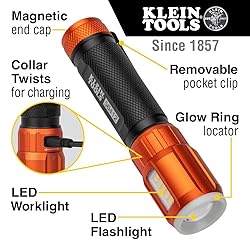 Klein Tools 56412 Rechargeable LED Flashlight with
