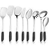 Teyyvn 8-Piece Stainless Steel Kitchen Cooking Utensils, Kitchen Utensils Tool Set