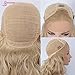 Sapphirewigs Yellow Color Wavy Glueless Synthetic Lace Front Wig Heat Resistant Hand Tied Lace Front Wigs For Women Party